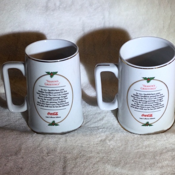 2 Coca Cola Christmas Mugs - Picture 3 of 5